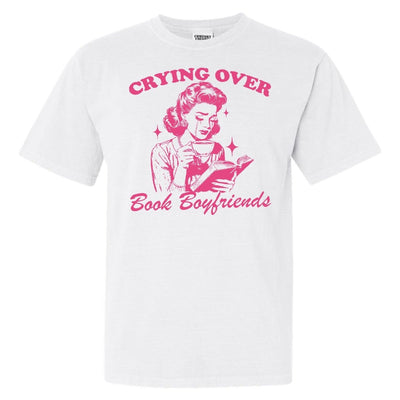 'Crying Over Book Boyfriends' T-Shirt - United Monograms