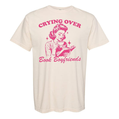 'Crying Over Book Boyfriends' T-Shirt - United Monograms