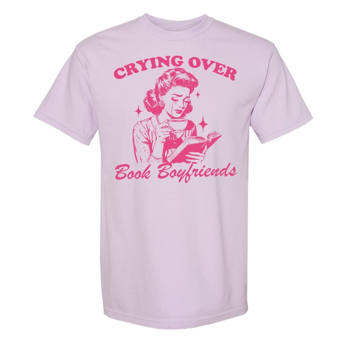 'Crying Over Book Boyfriends' T-Shirt - United Monograms