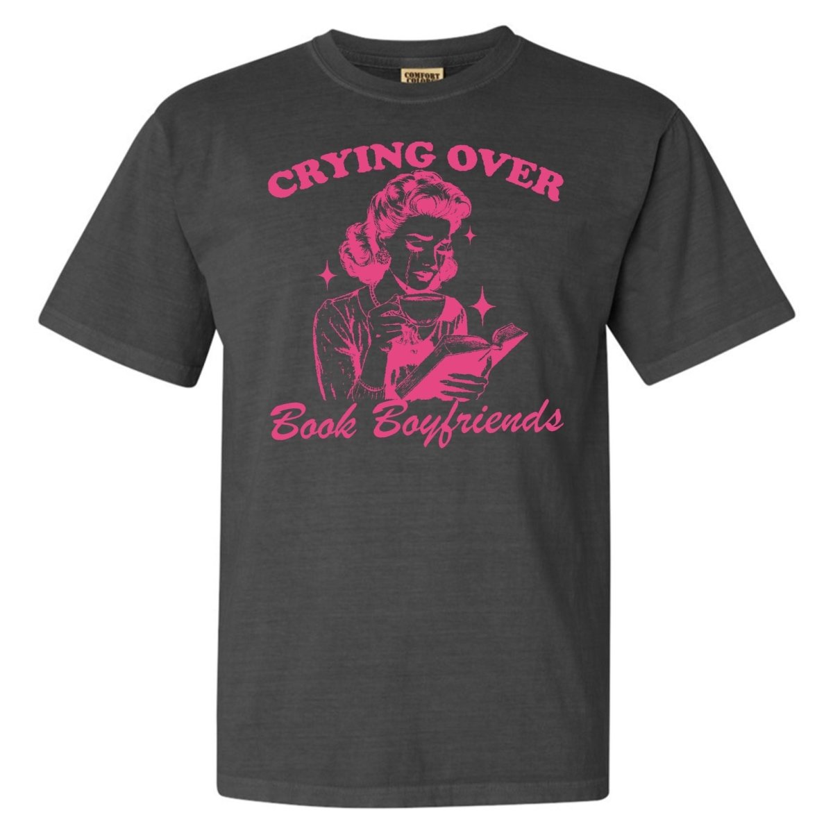 'Crying Over Book Boyfriends' T-Shirt - United Monograms