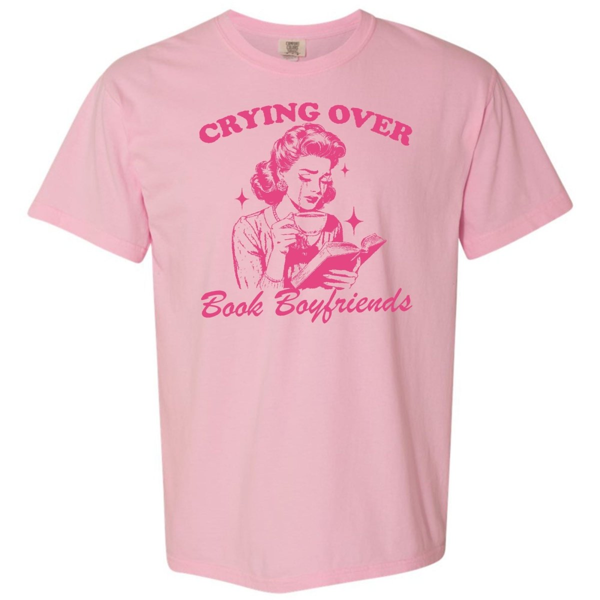 'Crying Over Book Boyfriends' T-Shirt - United Monograms