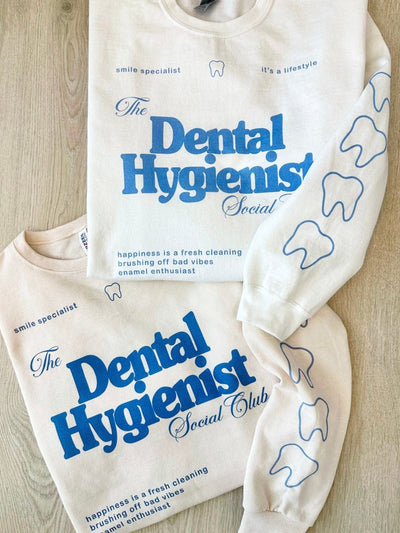 ‘Dental Hygienist Social Club' Crewneck Sweatshirt - United Monograms
