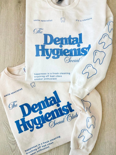 ‘Dental Hygienist Social Club' Crewneck Sweatshirt - United Monograms