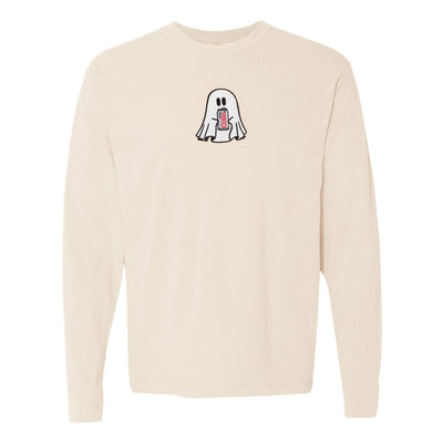 'Diet Coke Ghost' Embroidered Long Sleeve T-Shirt - United Monograms