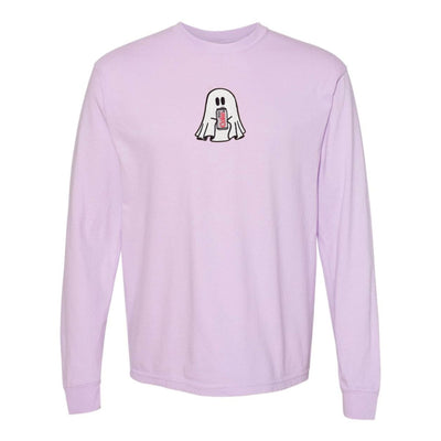 'Diet Coke Ghost' Embroidered Long Sleeve T-Shirt - United Monograms