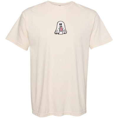 'Diet Coke Ghost' Embroidered T-Shirt - United Monograms