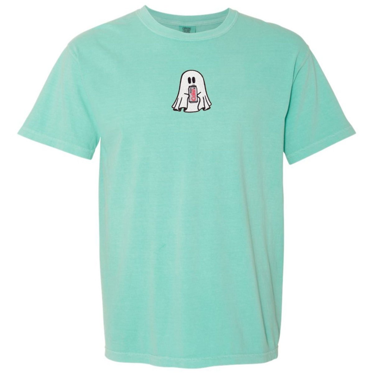 'Diet Coke Ghost' Embroidered T-Shirt - United Monograms