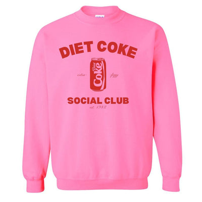 'Diet Coke Social Club' Crewneck Sweatshirt - United Monograms