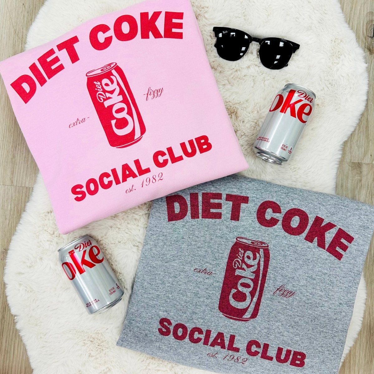 'Diet Coke Social Club' Crewneck Sweatshirt - United Monograms