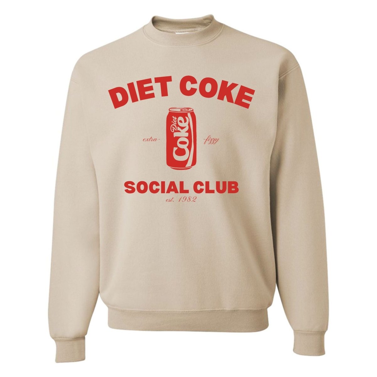 'Diet Coke Social Club' Crewneck Sweatshirt - United Monograms