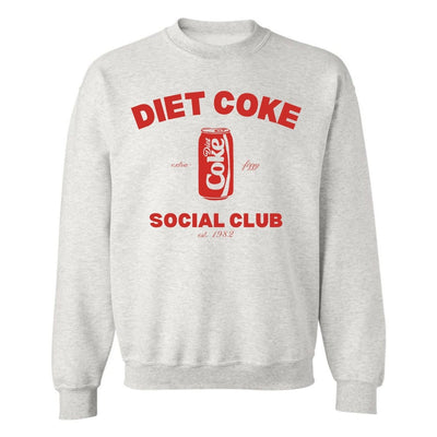 'Diet Coke Social Club' Crewneck Sweatshirt - United Monograms