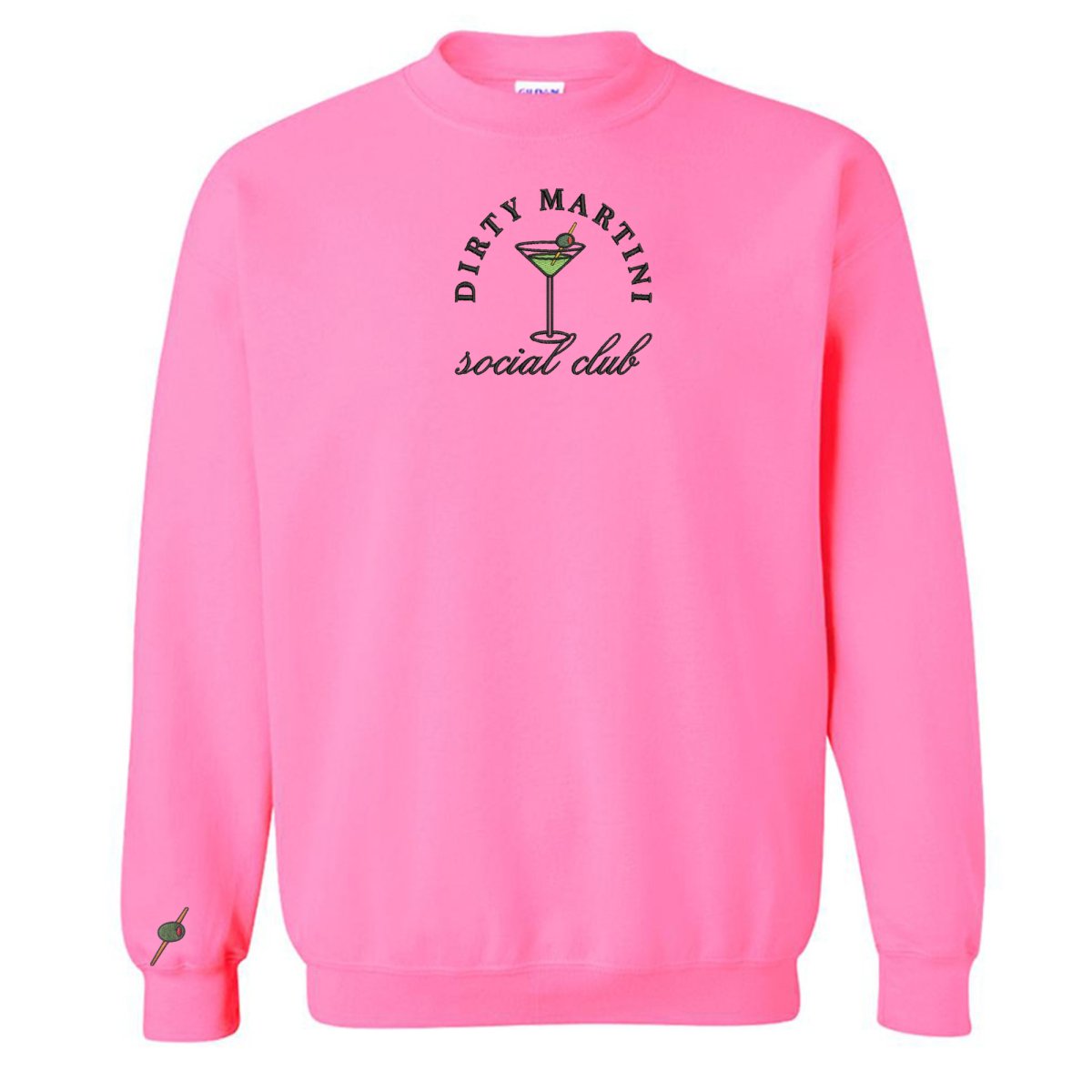 'Dirty Martini Social Club' Crewneck Sweatshirt - United Monograms