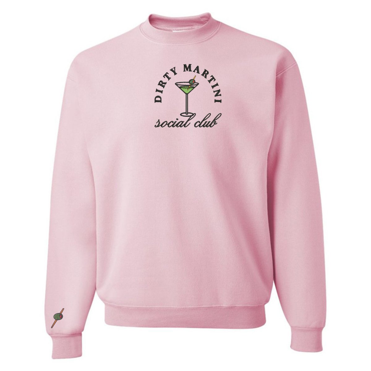 'Dirty Martini Social Club' Crewneck Sweatshirt - United Monograms