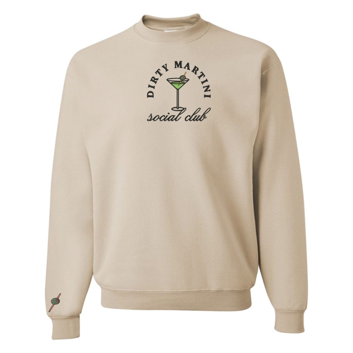 'Dirty Martini Social Club' Crewneck Sweatshirt - United Monograms