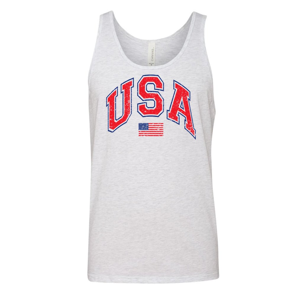 'Distressed USA' Premium Tank Top - United Monograms