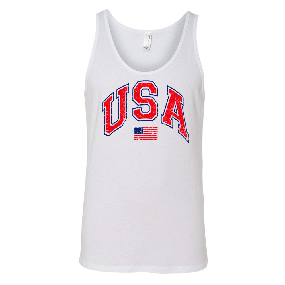 'Distressed USA' Premium Tank Top - United Monograms