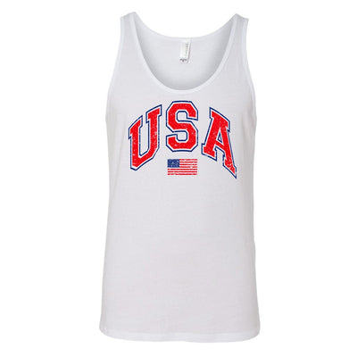 'Distressed USA' Premium Tank Top - United Monograms