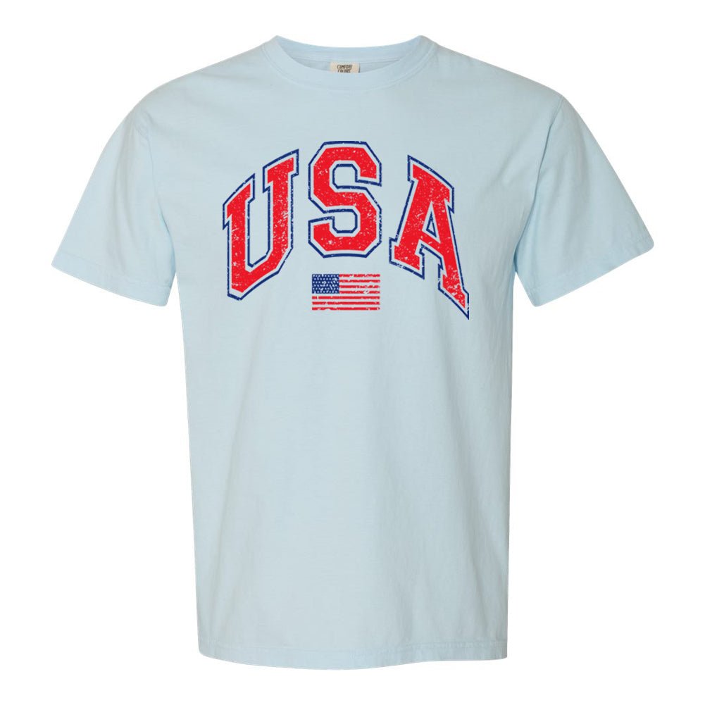 'Distressed USA' T-Shirt - United Monograms