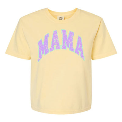 'Distressed Varsity Mama' Boxy T-Shirt - United Monograms