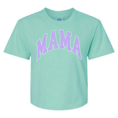 'Distressed Varsity Mama' Boxy T-Shirt - United Monograms