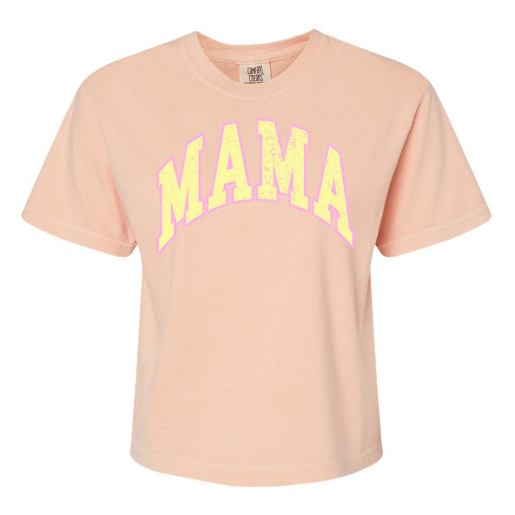 'Distressed Varsity Mama' Boxy T-Shirt - United Monograms