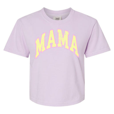 'Distressed Varsity Mama' Boxy T-Shirt - United Monograms