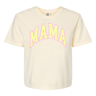 'Distressed Varsity Mama' Boxy T-Shirt - United Monograms