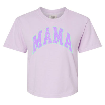 'Distressed Varsity Mama' Boxy T-Shirt - United Monograms