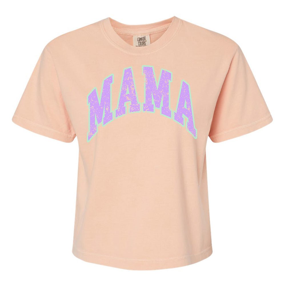 'Distressed Varsity Mama' Boxy T-Shirt - United Monograms