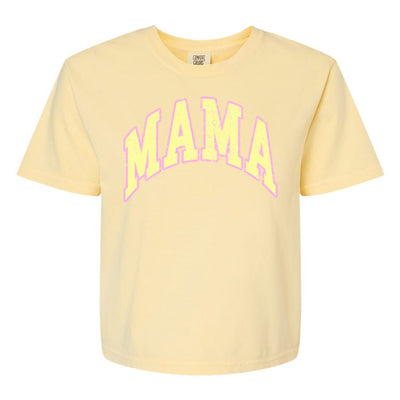 'Distressed Varsity Mama' Boxy T-Shirt - United Monograms