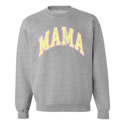 'Distressed 'Varsity 'Mama' Crewneck Sweatshirt - United Monograms