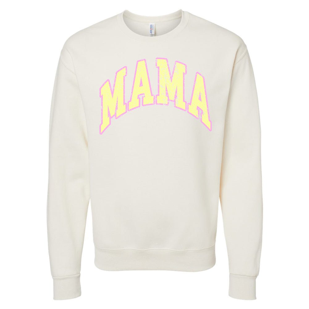 'Distressed 'Varsity 'Mama' Crewneck Sweatshirt - United Monograms