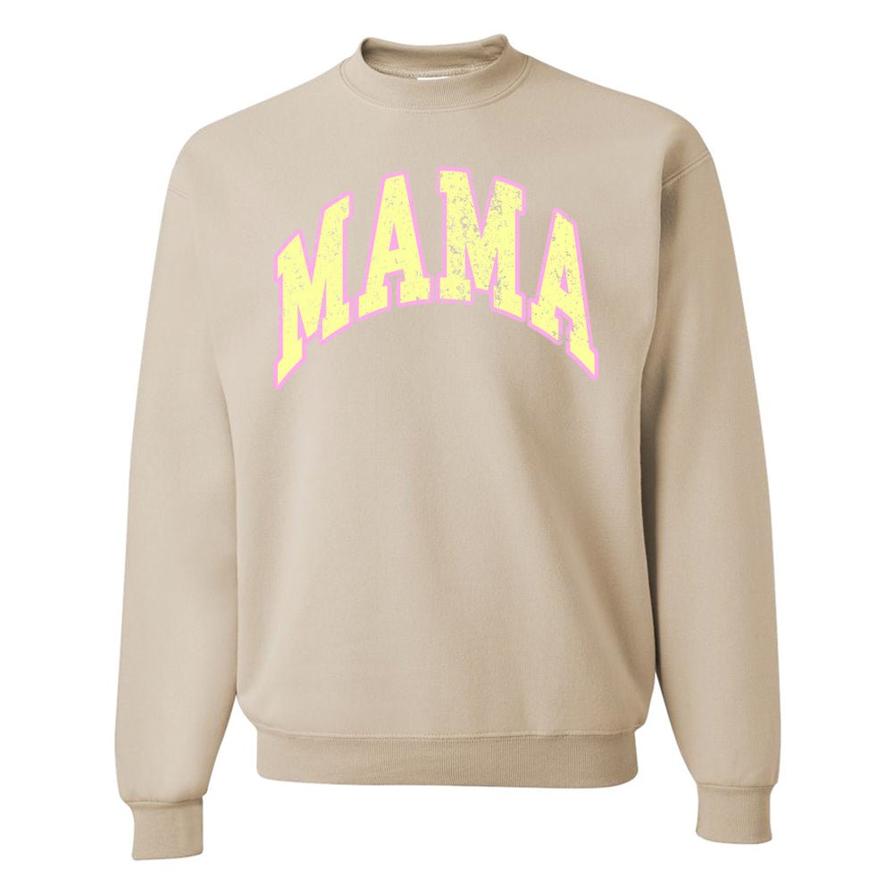 'Distressed 'Varsity 'Mama' Crewneck Sweatshirt - United Monograms