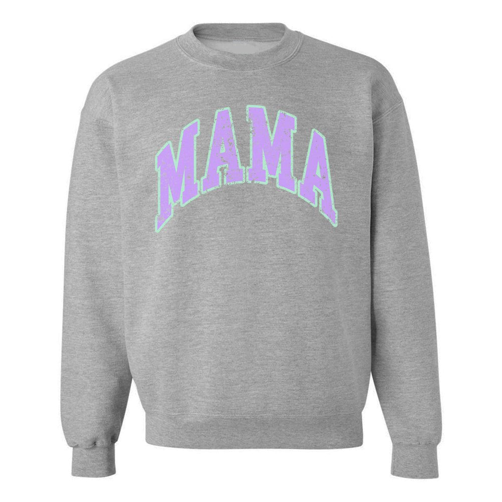 'Distressed 'Varsity 'Mama' Crewneck Sweatshirt - United Monograms