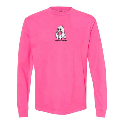 'Do Not Disturb' Embroidered Long Sleeve T-Shirt - United Monograms