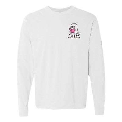 'Do Not Disturb' Embroidered Long Sleeve T-Shirt - United Monograms