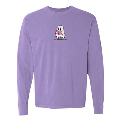 'Do Not Disturb' Embroidered Long Sleeve T-Shirt - United Monograms