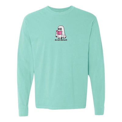 'Do Not Disturb' Embroidered Long Sleeve T-Shirt - United Monograms
