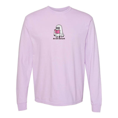 'Do Not Disturb' Embroidered Long Sleeve T-Shirt - United Monograms