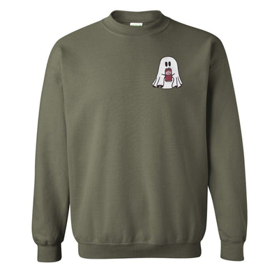 'Dr. Pepper Ghost' Embroidered Crewneck Sweatshirt - United Monograms