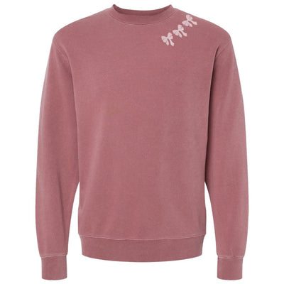 Embroidered 'Bow Collar' Cozy Crew - United Monograms