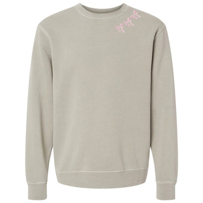 Embroidered 'Bow Collar' Cozy Crew - United Monograms