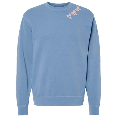 Embroidered 'Bow Collar' Cozy Crew - United Monograms