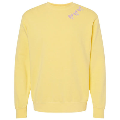 Embroidered 'Bow Collar' Cozy Crew - United Monograms