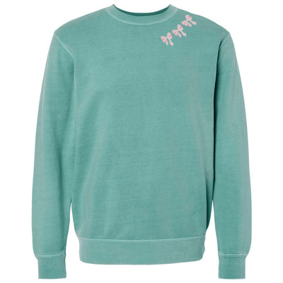 Embroidered 'Bow Collar' Cozy Crew - United Monograms