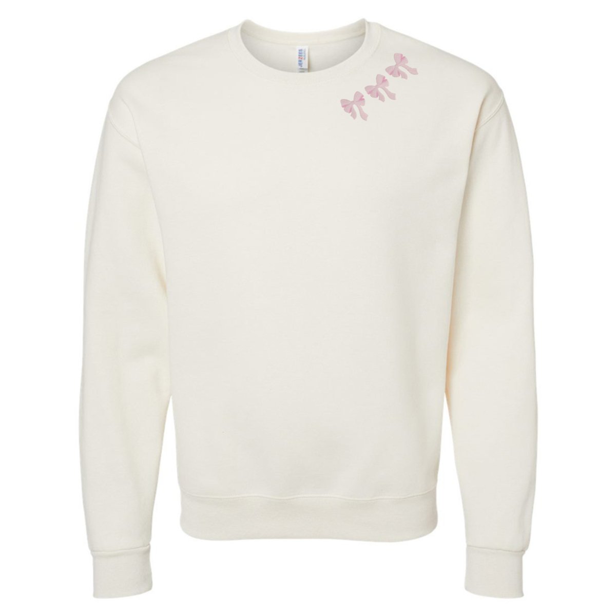 Embroidered 'Bow Collar' Crewneck Sweatshirt - United Monograms