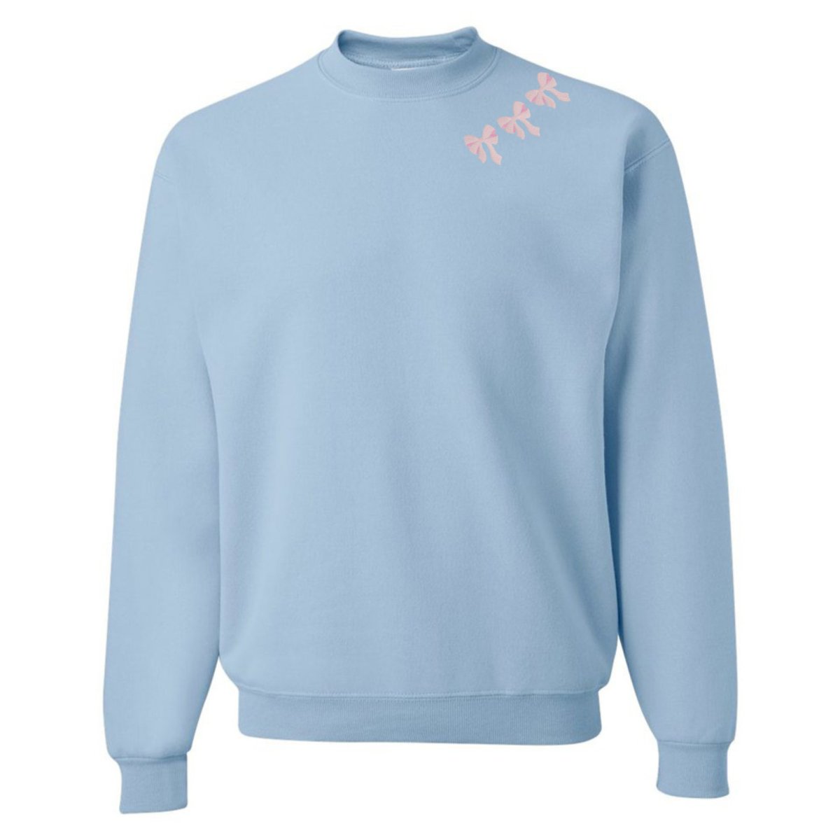 Embroidered 'Bow Collar' Crewneck Sweatshirt - United Monograms