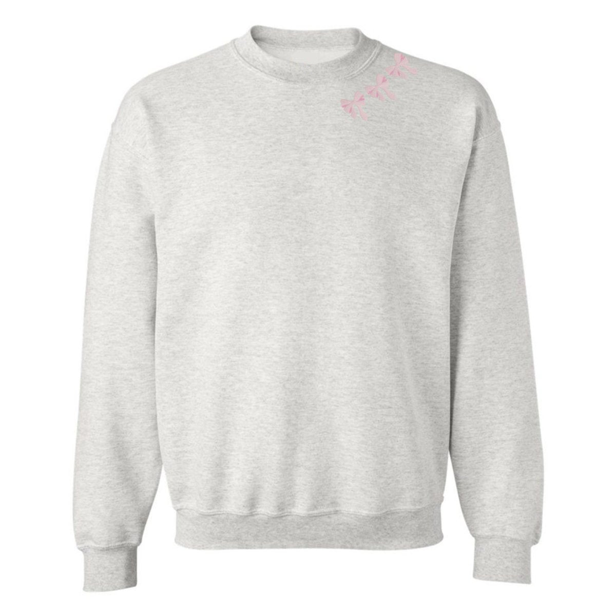 Embroidered 'Bow Collar' Crewneck Sweatshirt - United Monograms