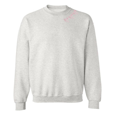 Embroidered 'Bow Collar' Crewneck Sweatshirt - United Monograms