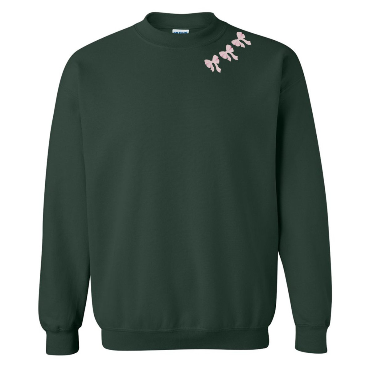 Embroidered 'Bow Collar' Crewneck Sweatshirt - United Monograms